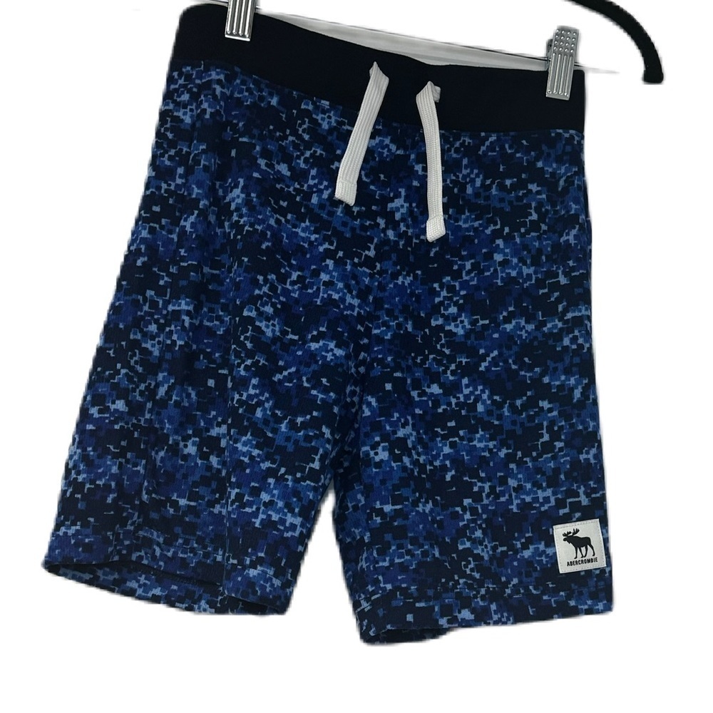 Abercrombie Kids 7/8 sleepwear NWOT blue short drawstring casual cozy comfy fun